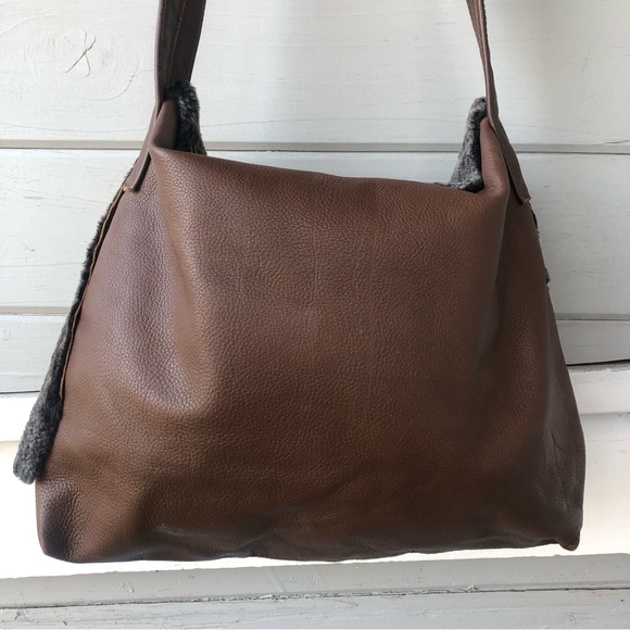 Two Hippies Leather Fur Bag. - Picture 8 of 11